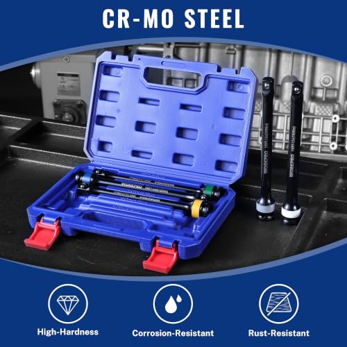 WORKPRO 5-Piece 1/2" Drive Torque Stick Set with Storage Case