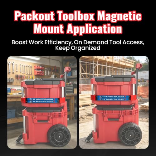 Magnetic Tool Holder Compatible with Milwaukee Packout Toolbox
