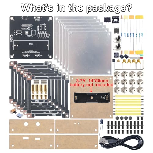 Lumenrix Soldering Project, Thermocouple Thermometer DIY Kit, DC 4.5-5V Digital Temperature Humidity Sensor, DIY Night Light Soldering Practice Kit, Adjustable LED Brightness Light Mode Magic Cube