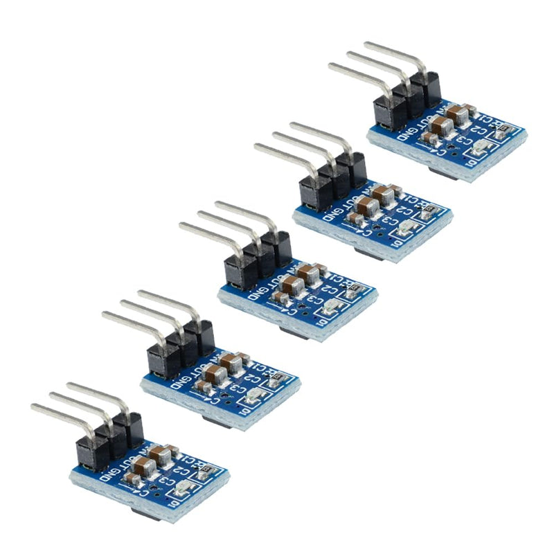 Heemol 10pcs DC Voltage Regulator Step Down Converter 4.75V-12V to 3.3V 800mA Adjusting the Power Supply Regulator of the Power Supply.