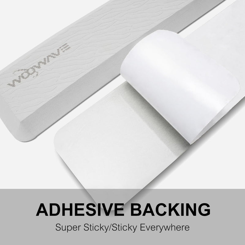 WOOWAVE Boat Coaming Bolster Pads with Adhesive Backing EVA Foam Coaming Bolsters for Boat During Long Voyages and Fishing 4.5 inches X 37 inches X 20mm, 2 Pack Gray