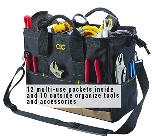 CLC Custom Leathercraft 1165 Large BigMouth Bag, 22 Pocket Large BigMouth Bag with 22 Pocket Tool Bag