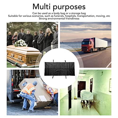 Body Bags for People, Body Bag, Cadaver Bag, Body Storage Bag, 4 Side Handles, Zip in the Centre, Emergency Carcass, Leak-Proof Morgue (210 x 75 cm) | Strapazierfähiges, reißfestes Gewebe, mittige Öffnung, einfache Handhabung für Leichenhallen, Notfall...