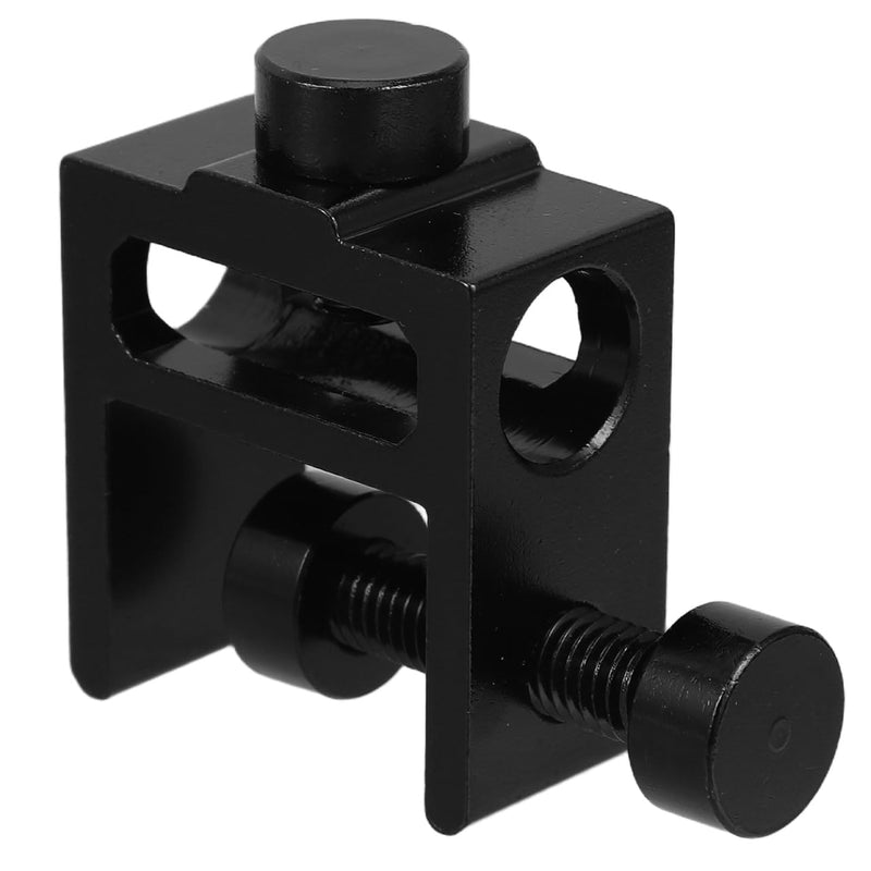 1 x Camping Lamp Holder Table Clamp: Black Aluminium Alloy Lamp Holder with Screw Clamp for Table up to 28 mm Lamp Pole up to 16 mm Outdoor Balcony Garden