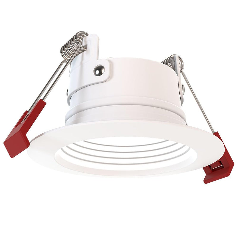 Juno WF2 Dreg B ALO25 SWW5 90CRI 120 MW M6 Canless Wafer Recessed LED Downlight, Deep Regressed Baffled Trim Style, 2-Inch, Matte White Deep Baffle Trim