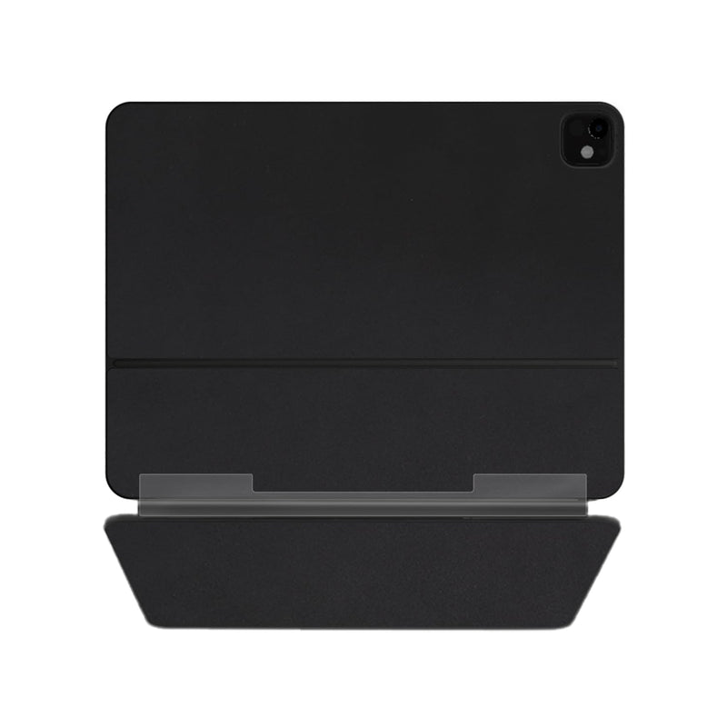 [3in1 Full Set] Top & Bottom Matte Black Skin & Palm Rest/Hinge Transparent Matte Ultra Thin Skin Cover Film for ipad Pro 13 M4 2024 Magic Keyboard Black - iPad Pro 13 M4 (2024)