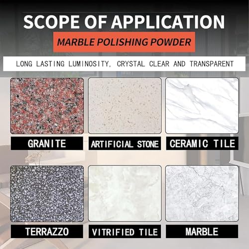 1KG Marble Polishing Powder for Restoring Gloss, Streak-Free Shine 1Pce
