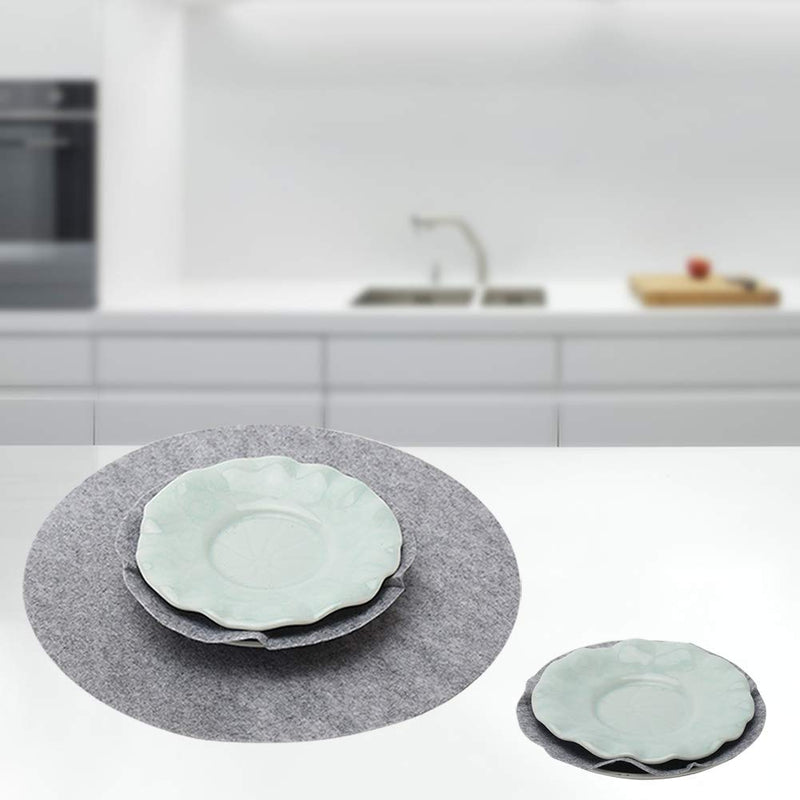 48 Pieces Felt Plate Separator Discs Soft Felt Plate Separators for Chest Protector Kitchen Tableware Storage and Organization