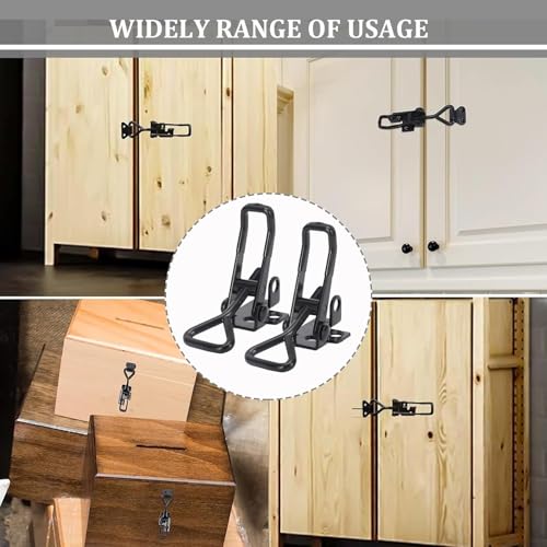 8Pack Heavy Duty Toggle Clamp Latch 4003 Style, Black Toggle Clamps Black-8pcs