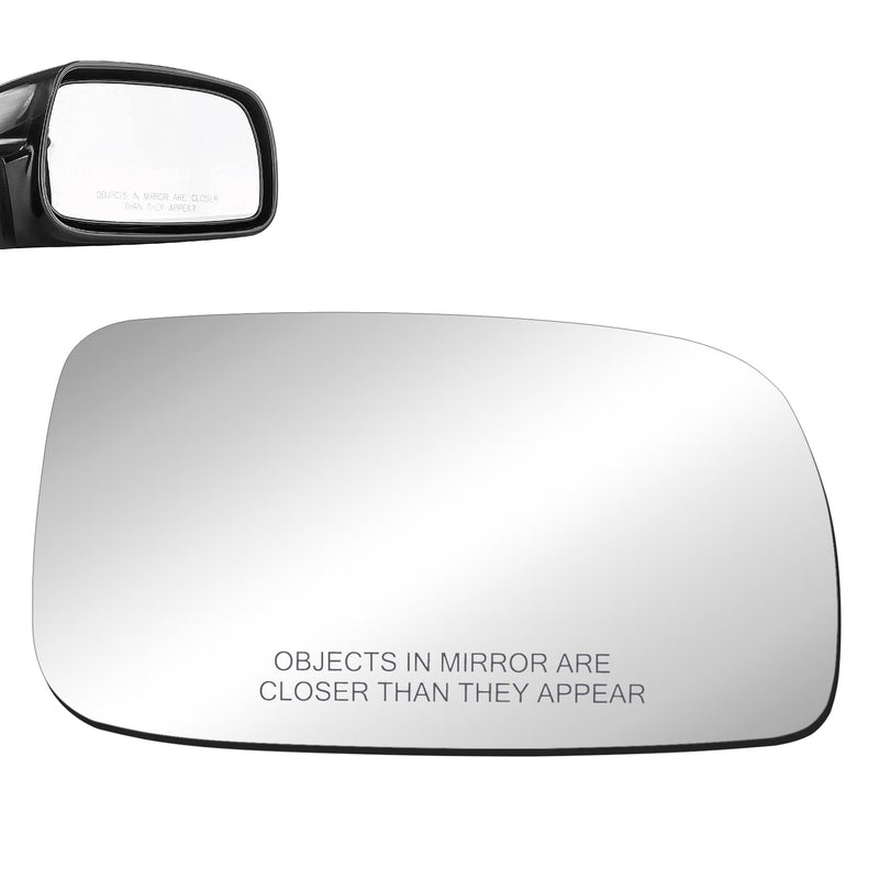 BOOLEE Mirror Glass Replacement fit for 2007-2012 Toyota Camry/Camry Hybrid (1st digit of VIN is a 1,4 or 5 made in USA Only) Passenger Right Side RH With Adhesives Passenger Right Side USA