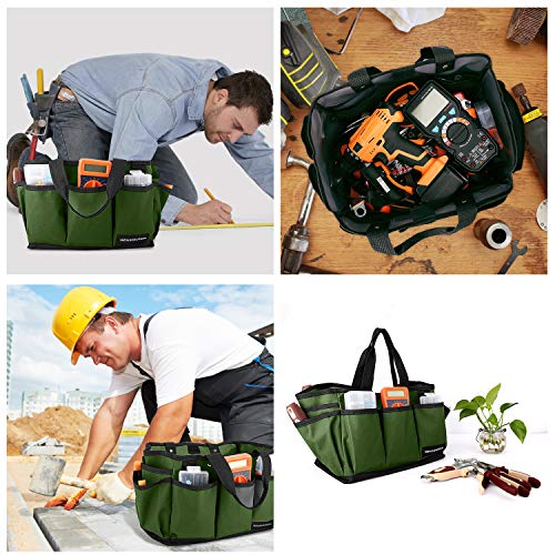 Housolution Gardening Tote Bag with 8PCS Garden Tools Set