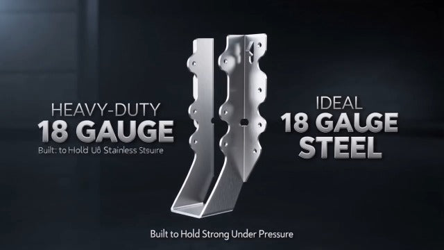 2x8 Joist Hangers Stainless Steel, 18 Gauge 2X8 Brackets (14 Pack) 2x8 Stainless Steel Joist hangers-14 pcs