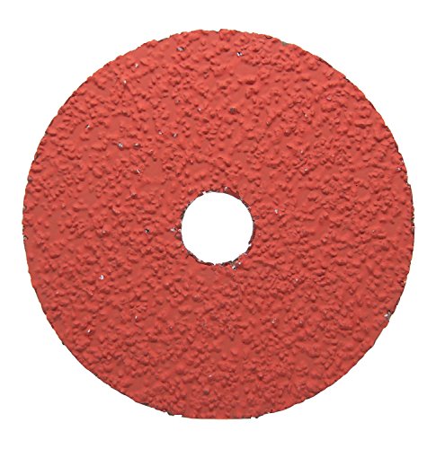 Benchmark Abrasives 5 Inch Sanding Discs Ceramic Resin Fiber Grinding Disc for Grinding, Stripping on Wood, Fiberglass, Steel, Metal, 7/8" Arbor Angle Grinder Sanding Disc, 25 Pack - 36 Grit