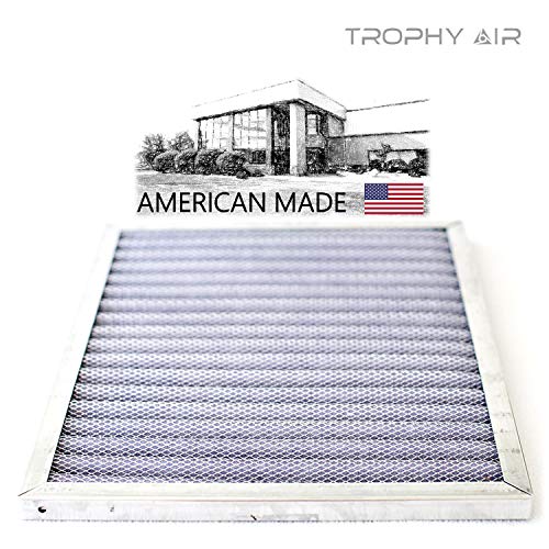 16x25x1 |Trophy Air | Merv 8 | Washable Furnace Filter | Lifetime HVAC & Furnace Air Filter | Washable | Superior particle-holding Ability | Premium Quality Aluminum 16x25x1