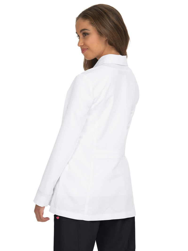 KOI Essentials Canna Women's 5-Pocket Stretch Lab Coat Medium White