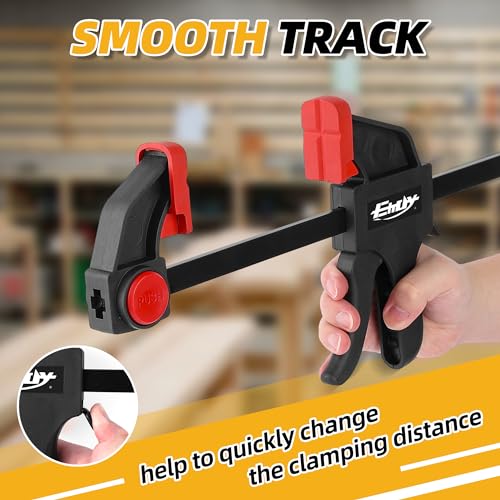 24" Wood Clamps, Medium 170lbs One-Handed Spreader/Clamp, 2PCS
