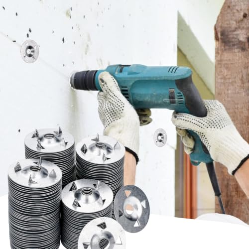 AccEncyc 600 Pcs Foam Board Fasteners Washers for Installation of Foam Board Panels 1-1/8 Inch Metal Washers for Fixing Fastening Installation