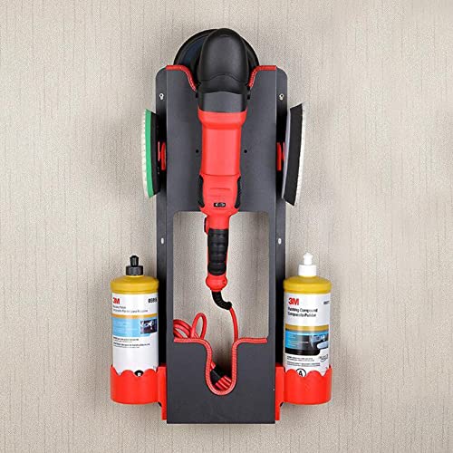 Polishing Buffer Holder Wall Mount, Rotary Polisher Storage Rack 19.3x6.7x3.74 inch