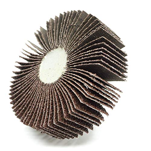 Benchmark Abrasives 3" X 1" (1/4" Shaft) Aluminum Oxide Flap Wheel - 10 Pack (60 Grit) 60 Grit