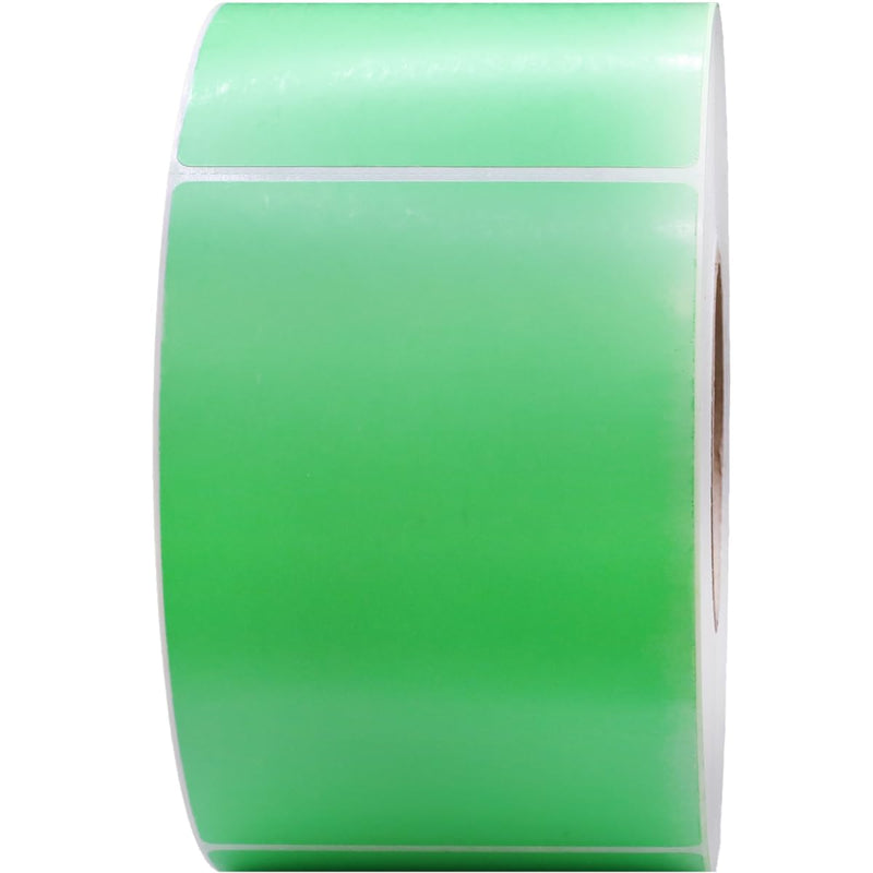 4 x 6 Thermal Transfer Green Labels, 3″ Inch Core, 1000 Count - Label Paper for Thermal Printer Labels, Permanent Adhesive, Suitable for Various Industries