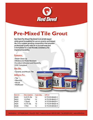 Red Devil Tile Grout and Adhesive Bundle