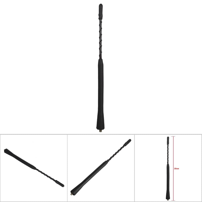 1J0 035 849 A, car antenna mast, universal car roof mast stereo radio, FM AM reinforced booster antenna (9 inch, 16 inch) (9 inch) 9inch