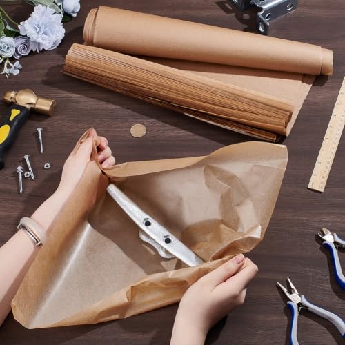 BENECREAT 150Pcs 15.55x14.37 Inch Neutral Paraffin Rust-Proof Paper, VCI Paper Sheets for Metal Protection, Rust Preventive Paper for Machine Parts and Tools Storage