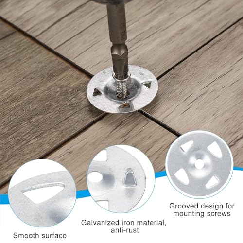 wedi Board Screws and washers, 1-1/8 Inchfoam Board Support Washer for Foam Board Fasteners Plaster washers (500pcs(Screw not Included) 500pcs(Screw not included)