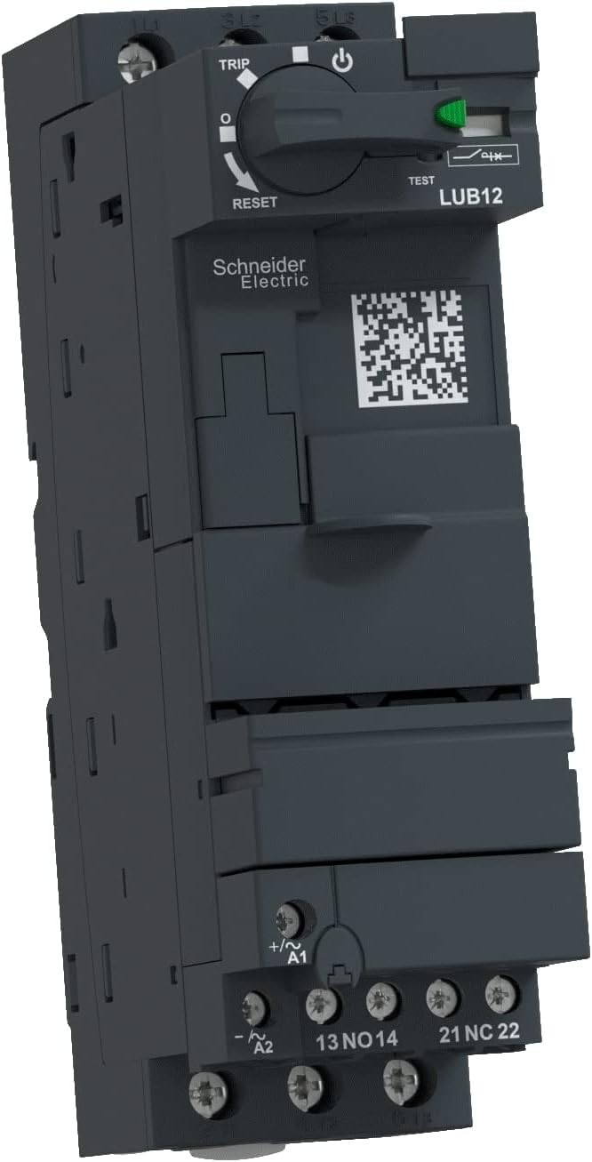 Schneider Electric | LUB12 - basic device for direct starter, motor starter TeSys U, 12A, with screw terminals - 45 x 154 x 126 mm