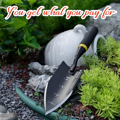 Kemaier Heavy-Duty Garden Trowel and Transplanter Tool Combo
