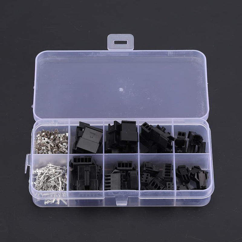 SM Connector JST-2.54mm Male Female Cable Terminals Jumper Crimp Pin Header Connector Housing Kit - 200PCS,Terminals