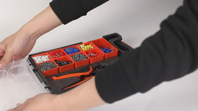 Ferrule Crimping Tool kit AWG30-5 Self-Adjusting Wire Ferrule Crimper Set with 1800PCS Wire End Ferrule Terminals