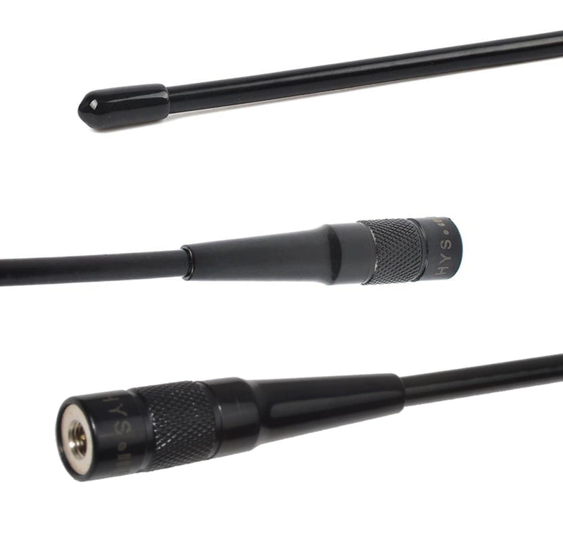 HYS SMA-Male GMRS HT 14.17inchs Antenna, UHF 462-467Mhz Two Way Radio Antennas for 460-470Mhz TYT MD-UV380 MD-UV390 YAESU VX-6R WOUXUN Retevis RT82 RT3 GD-77S GMRS Walkie Talkie/Repeater Black 1PC (462-467Mhz)