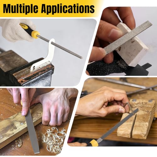 TARIST 27PCS Metal File Set, Include Steel file/Small file/Sandpaper/Brush