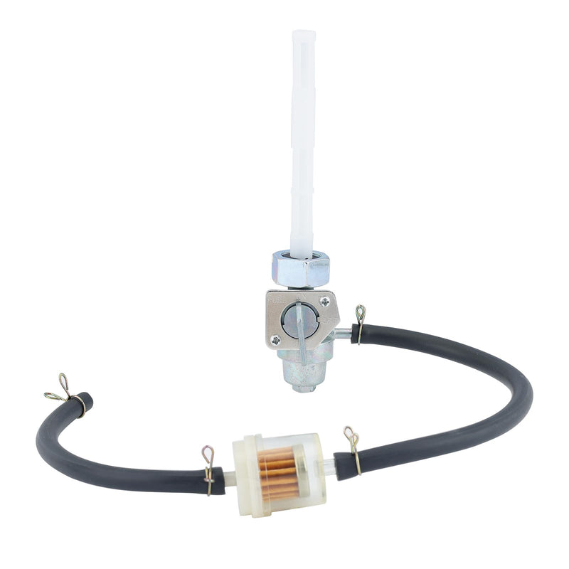 Savior Gas Fuel Tank Switch Valve Petcock for Honda TRX250 TRX250X TRX300 TRX200SX TRX300EX ATC350X Fourtrax 1985 1986 1987 1988 Petcock Fuel Shut Off Valve Replacement Parts W Fuel Filter Fuel Hose