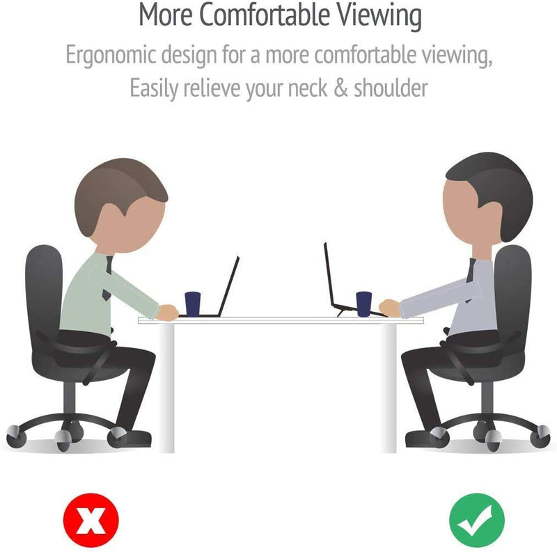 Portable Mini Laptop Stand for Desk Foldable Invisible Laptop Riser Lightweight Universal Ventilated Notebook Stands for Computer Laptop Holder Compatible with MacBook Air Pro 10-17 Inch (2 Pack) Stand Mini
