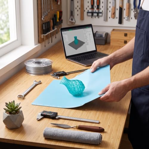 PEI Spring Steel Build Plate 257x257mm CryoGrip Pro Frostbite Coating Removable Magnetic Sheet for Bambu Lab P1P P1S X1E A1 3D Printer