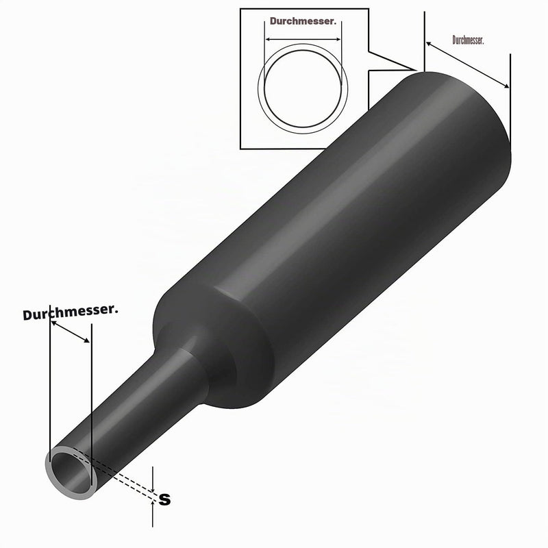 ISOLATECH Heat Shrink Tube Diameter 40 mm x 1 m – Transparent, without Glue – Shrink Ratio 2:1 – Polyolefin – Blank – Sold by the Metre for Insulating Cables and Soldered Connections | Sold by the metre, polyolefin, for insulating cables and solder con...