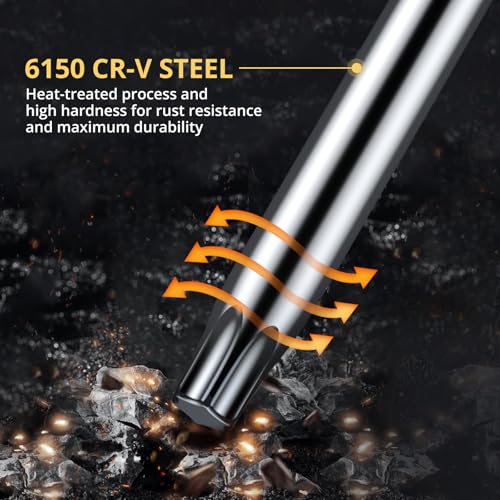 AMTOVL T-Handle Star Wrench Set - TORX, 10 Pcs T10-T55, Sliding Handle,