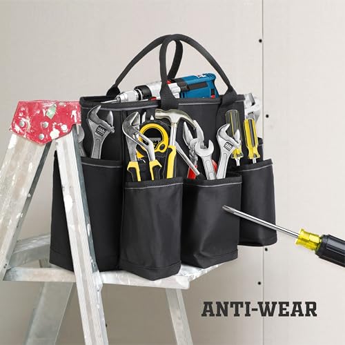 Tahoe Trails 14 inch Supply bag Open Top Tote tool bag Tool Organizer bag, 13pocket