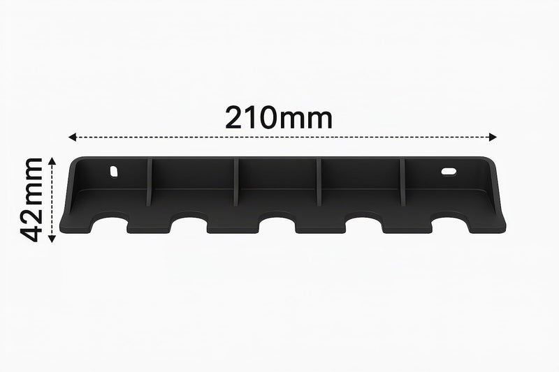 Wall Mount Compatible with Gardena Adapter Couplings & Nozzles Including Screws & Dowels Space-Saving Secure Hold for up to 5 Adapters