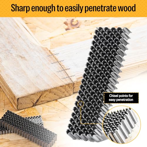 meite Corrugated Fasteners MC138, 1-Inch Crown, 3/8" Length, 1,200 PCS 3/8" 1,200 Counts