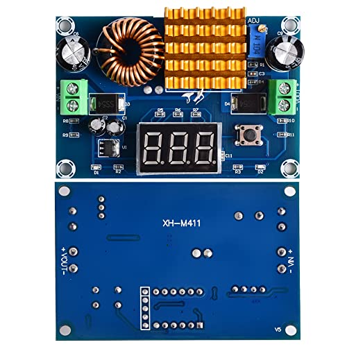 Heemol DC-DC Boost Converter Module 3-35V to 5-45V XH-M411 Adjustable Step Up Voltmeter with Digital Display 1 piece