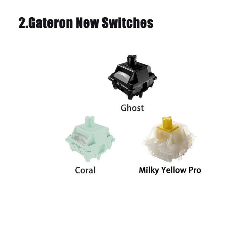 Gateron Series New and Classic Mechanical Keyboard Switches Sample Pack 20pcs Gateron mix switches sample 20pcs