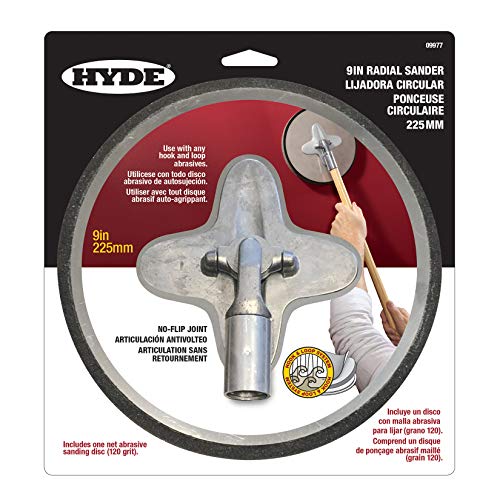Hyde 09977 Radial Sander and Richard 92067 4 Liter Heavy Duty Jumbo Plastic Tray Bundle 9977 9" Radial Sander Sander + Jumbo Plastic Tray 91/2", 4Liter