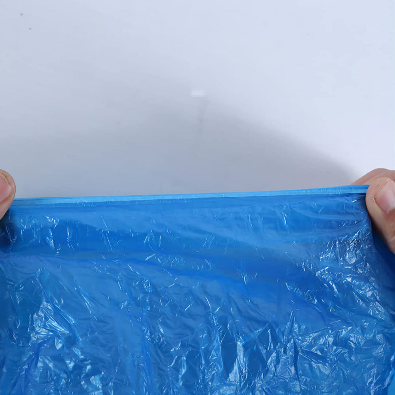 100 x Disposable Galoshes Shoe Covers for Shoes, CPE | Disposable overshoes, overshoes, disposable for household, clinic, overshoes, disposable, waterproof, dustproof, blue 4.0g/p(100)