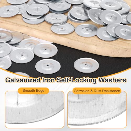 PATIKIL Self Locking Washers 1.2 Inch for Perforated Insulation Pins,500Pcs