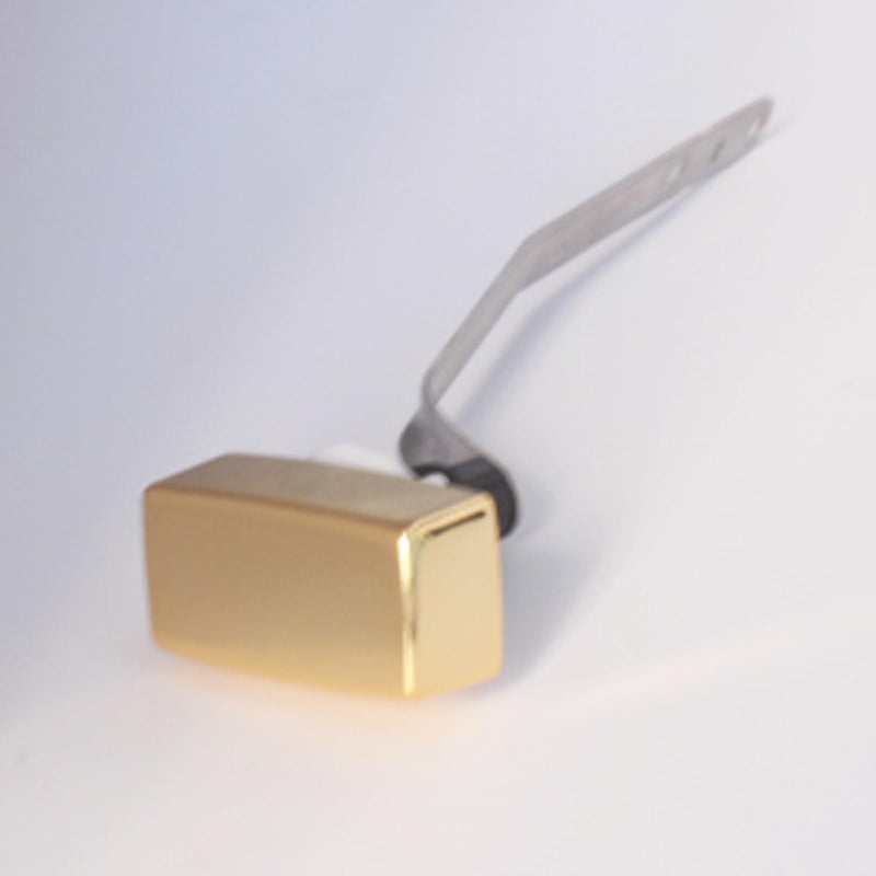 Toilet Flush Handle Replacement, Side Mount Toilet Tank Lever Compatible with Kohler 85114-CP Trip Lever Kit, Polished Golden 6.5inch Trip Lever