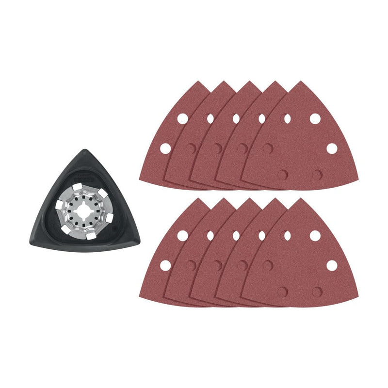 Bosch OSL350SPDK 11 pc. Starlock Oscillating Multi-Tool Delta Sanding Pad Kit 3-1/2 In. Set: Delta sanding pad + 10 sheets