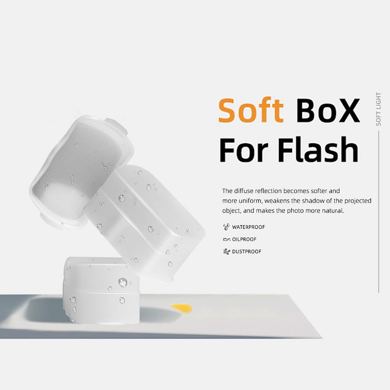 Flash Diffuser for Speedlight, Compatible with Canon 560 565EX 580EX and with Godox V860 TT600 - Speedlight, Camera Flash, Compatible with Canon and Godox Flash Diffuser
